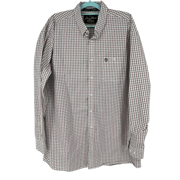 Wrangler George Straight Long Sleeve Button Front Shirt Country Western Ranch - Picture 1 of 10